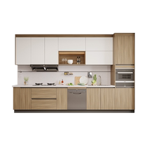 (Exclusive for live broadcast) Oppein Cabinet Warm Wood Style Gluck Series 13800 yuan set