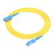 Optical fiber jumper SC-SC single core carrier grade square to round