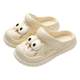 Funny Eyed Hole Shoes Women's Summer Outerwear 2024 New Beach Nurse Baotou Semi-Treading Sandal Slippers