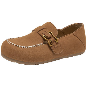 Dadong birkenstock women's slip-on round toe beanie shoes