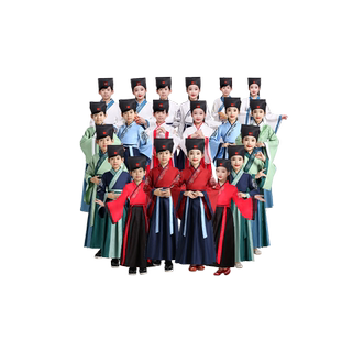 Children's hanfu and traditional chinese culture clothing three-character classic disciples' rules