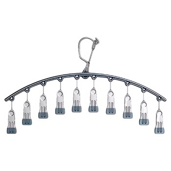 Stainless steel sock clips multi-clip windproof and traceless home panties clothes rack multi-functional sock drying special tool