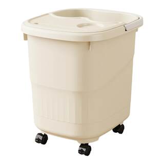 Movable foot bath bucket with lid, fumigation and deep foot bath bucket
