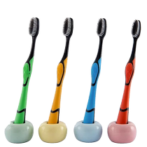 Bamboo charcoal soft bristle toothbrush high-end soft bristle tooth stain removal antibacterial ultra-fine soft high-density brush filaments