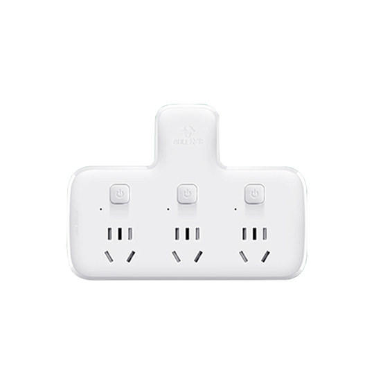 公牛插座转换器多孔位面插板不带线插排无线一转三二多功能分插头