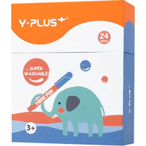 YPLUS Peanuts Elephant Watercolor Pen 12 Color Set Primary School Graffiti Pen Washable Childrens Safety Painting Pen Color Pen Kindergarten Hand-painted Large Capacity Water-Soluble Paint Brush