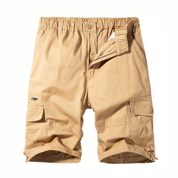 Summer cargo shorts 12 boys 13teens students 14 pure cotton pants pants 15 years old children's casual pants