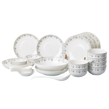 European-style overglaze rice bowl bulk ceramic tableware