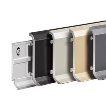 Internet celebrity new aluminum alloy skirting line 6cm8cm buckle extremely narrow metal stainless steel corner footing line footing line