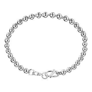 纯银脚链子女性感转运珠足银铃铛会响宫铃可刻字情人节礼物送女友