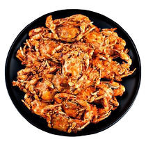 Spicy crab snacks childhood nostalgia ready-to-eat crispy crabs sweet and spicy seafood shrimps Internet celebrity snacks