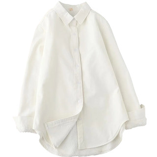 Fleece-added velvet-mounted hooded inner bottoming shirt