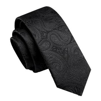 Ifsong american song dynasty black korean style narrow preppy tie