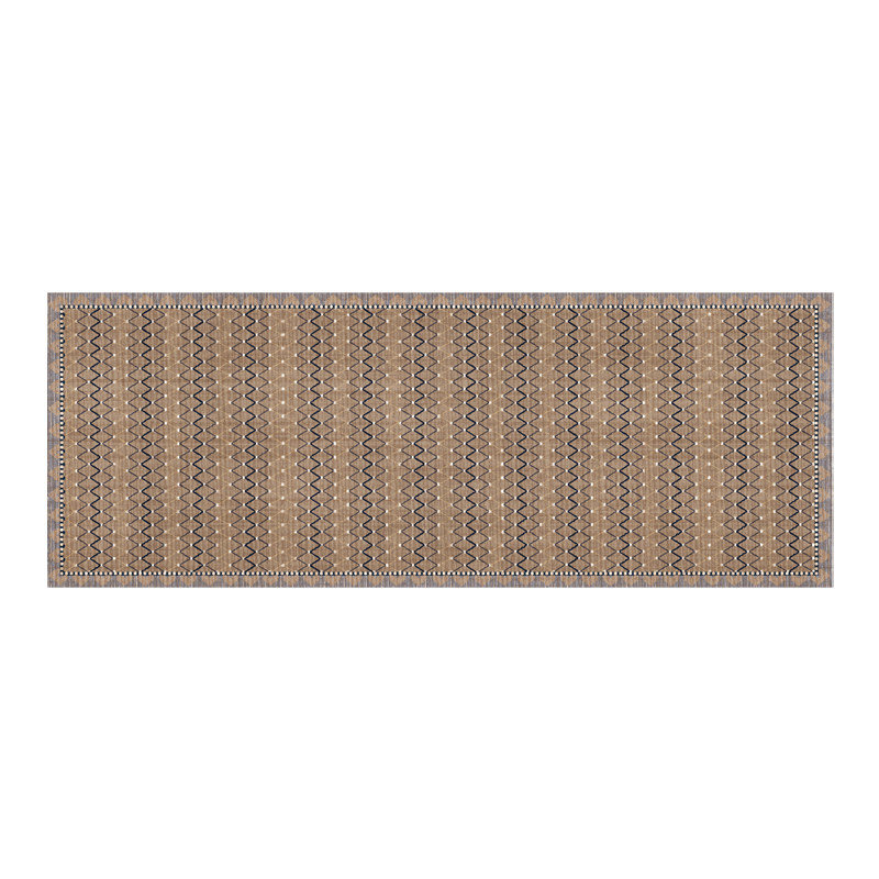 Kitchen special floor mats household waterproof and oil-proof floor mats retro simple dirty-resistant anti-slip carpet wipeable no-wash mats