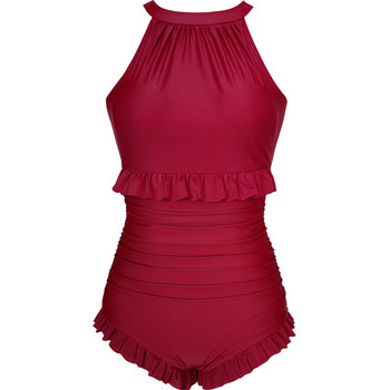 Women's one-piece high-end look in swimsuits, long legs, cover the belly, and make them look thin