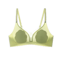 Seamless underwear for women with large breasts and small breasts push-up ultra-thin summer wire-free bra cool petal cup bra