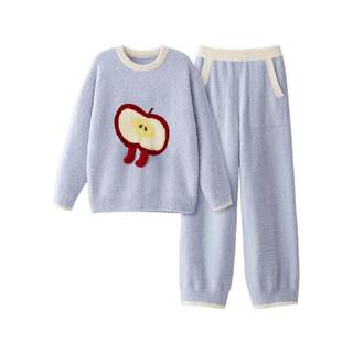 【刘浩存同款】蕉内绒绒520Home女士睡衣半边绒冬季家居服套装男