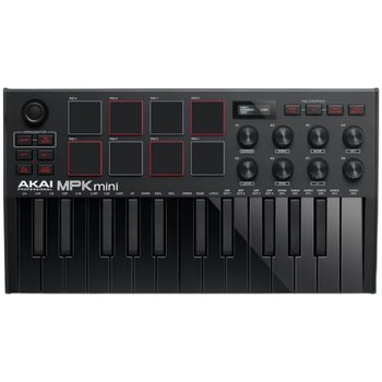 AKAI Flagship Store AKAI MPK MINI PLUS MK3 MIDI Music Keyboard Controller ສອນຟຣີ