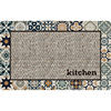 Anti-slip, anti-oil, wipeable, washable, water-absorbent kitchen floor mat