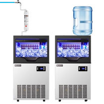 Mearing 1026 Ice Maker Commercial Small Milk Tea Shop Large Bar Ktv Fully Automatic Home Square Ice Cubes