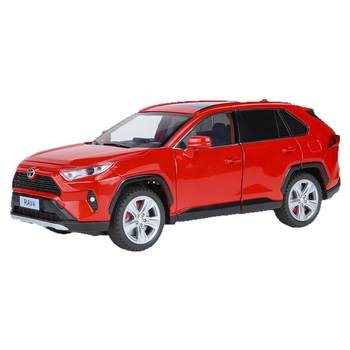 1:24 Scale Genuine Toyota Rav4 Car Model, Realistic Alloy Off-Road Suv Toy Car for Boys
