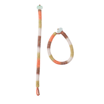 Macaron contrasting color keychain ring is niche and fresh