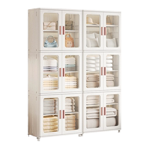 Storage cabinet installation-free childrens wardrobe home bedroom storage locker baby toys snacks clothes storage box