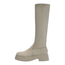 Daphne suede boots for women 2024 new autumn and winter boots for women thick-soled slim boots knight boots sleeve boots