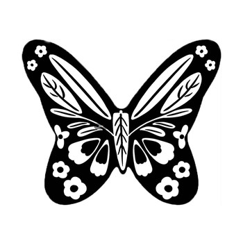 Saibos butterfly love flower special-shaped bedside blanket