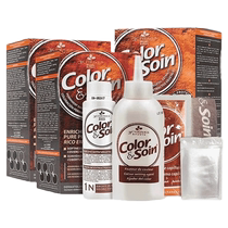 (Self-operated) Three Oaks hair dye natural non-irritating at-home hair dye cream to cover whitening*3 bottles