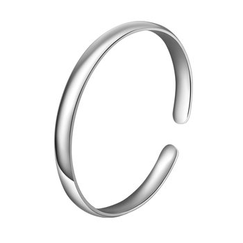 Old silversmith s999 pure silver concubine bracelet silver bracelet smooth plain ring open silver bracelet women sterling silver bracelet for girl