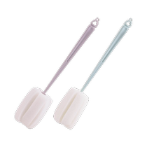 Multifunctional long-handled colorful cup brush bottle brush cup cleaning glass brush cleaning brush without dead corners 2 pieces