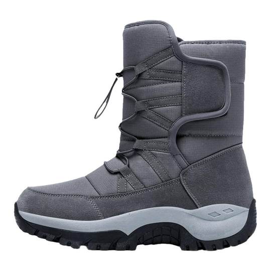 东北雪地靴男款冬季加绒保暖棉鞋高帮大码棉靴户外防滑防水滑雪鞋