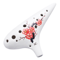 Ocarina 12-hole beginner entry alto C key twelve-hole AC professional pottery xun resin primary school children 6 musical instruments
