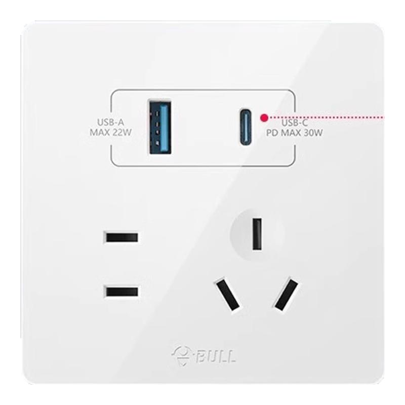 Bull type-cPD fast charging socket panel