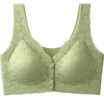 Yu Zhaolin middle-aged and elderly mothers underwear seamless front buckle 2024 new summer bra thin push-up push-up bra