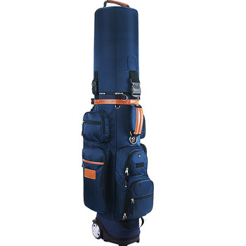 PGM Golf Bag Men's Hard Shell Airline Check Bag with Tug Wheels and Combination Lock Travel Club Bag