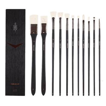 Mia black knight fan pen gouache set