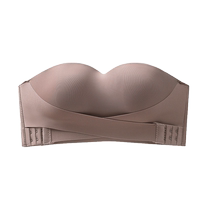 Strapless underwear for women anti-slip push-up small breast wrap tube top wedding dress suspender invisible back seamless bra anti-exposure