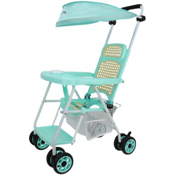 Grandma bridge baby stroller lightweight sitting bamboo rattan
