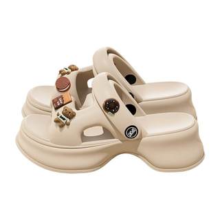 今年流行的爆款凉鞋女款夏季2025新款外穿厚底增高防滑女士凉拖鞋