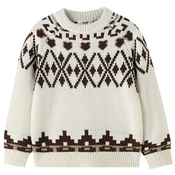 Annai children's clothing boys and girls long-sleeved sweaters and sweaters 2025 winter new warm