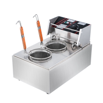 Tengjie electric noodle cooker commercial electric noodle cooker stainless steel double-head noodle cooker soup noodle cooker desktop spicy hot pot