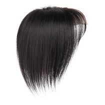 Wig womens head replacement full real hair air fake bangs high skull cover white hair fluffy increase volume wig