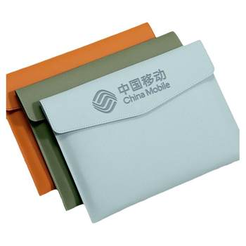 Leather file bag business folder customization