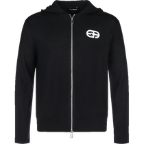 (Self-operated) EA Armani Mens Sheep Wool Thin Hooded Sweater Cardigan 6L1MX6 1MWRZ