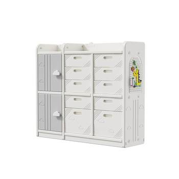 Children's toy storage rack floor-standing household baby supplies feeding table storage cabinet baby storage box storage box storage