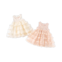 Girls dress summer dress 2024 new baby one-year-old dress childrens mesh dress summer childrens princess dress