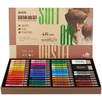 Gaoerle heavy color oil pastel small brick 48 color set