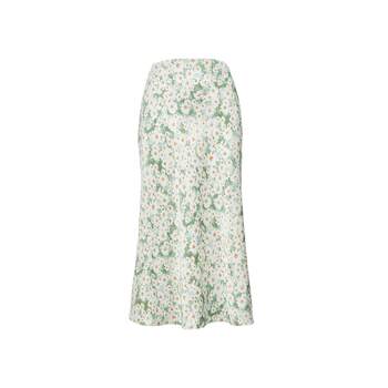 Vero Moda skirt 24 ພາກຮຽນ spring ແລະ summer ແອວສູງເຫຼື້ອມເປັນເງົາ floral print fishtail skirt ແບບຝຣັ່ງ